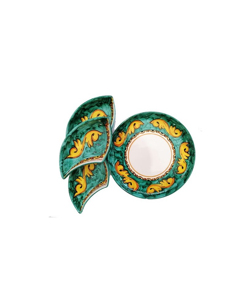 round appetizer plate