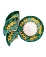 round appetizer plate