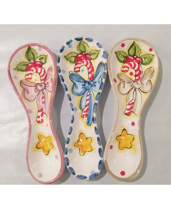 ladle rests in ceramics of vietri Christmas decoration