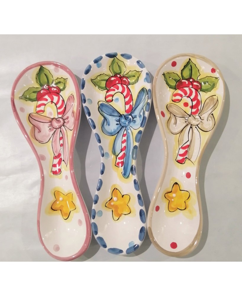 ladle rests in ceramics of vietri Christmas decoration