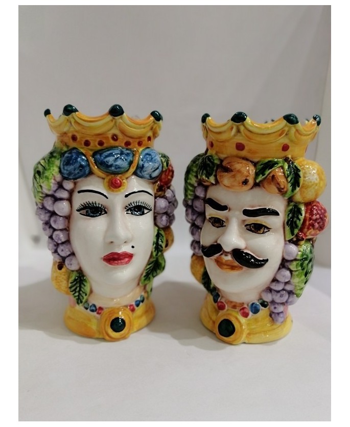pair of heads cm. 14