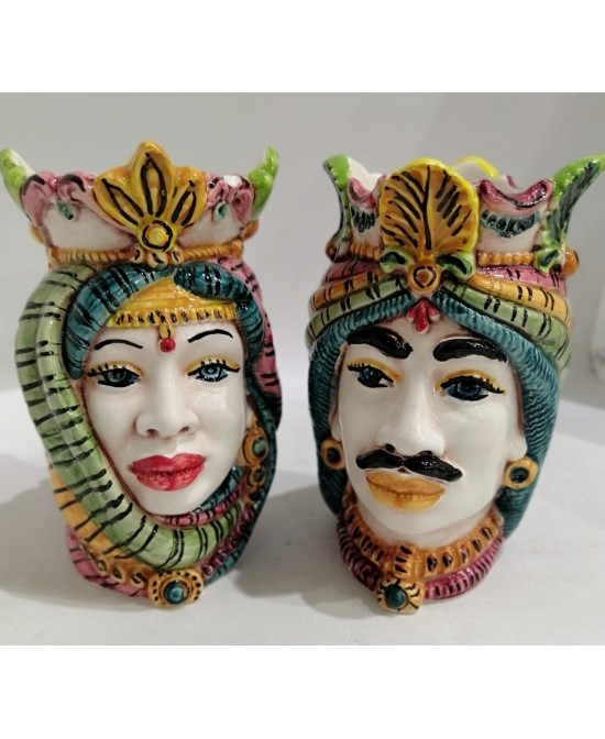pair of heads cm. 14