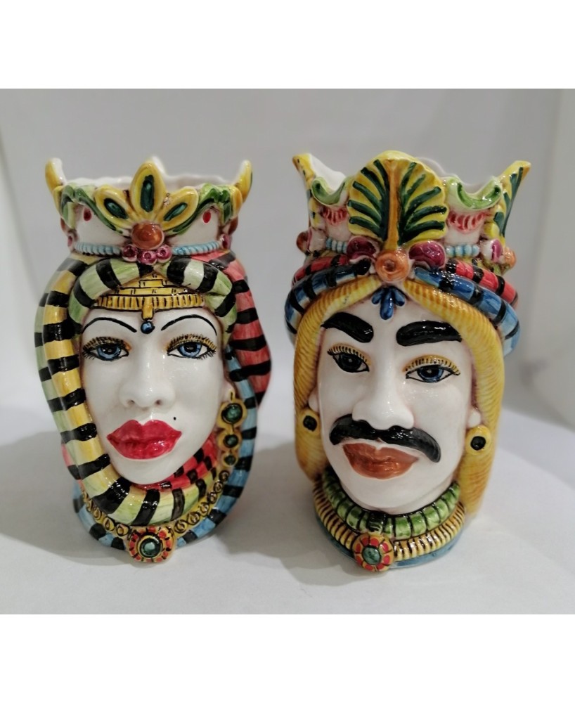 pair of heads cm. 20