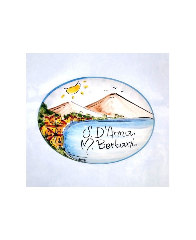 Personalized nameplate Naples