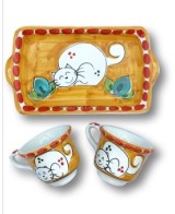 Coffee service with two cups