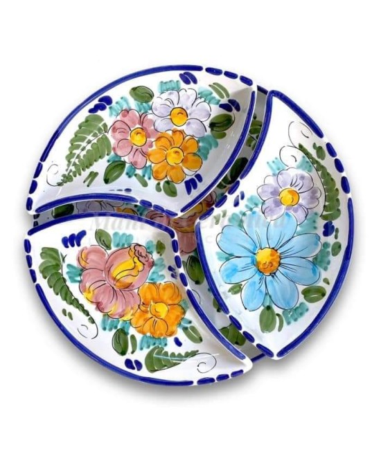 round appetizer plate