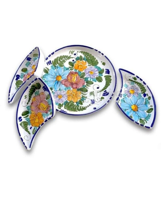 round appetizer plate
