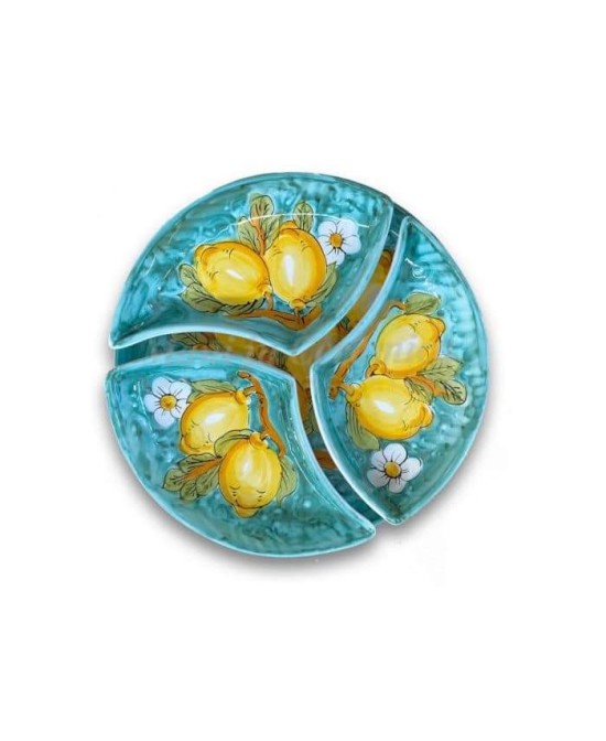 round appetizer plate