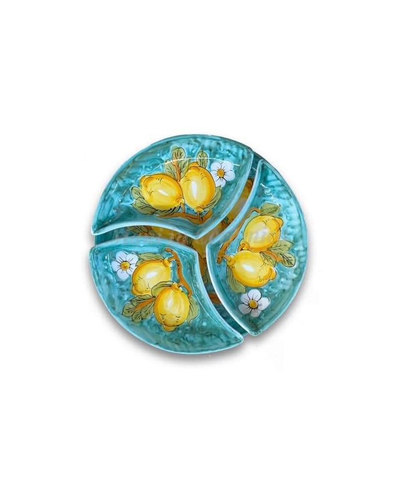 round appetizer plate