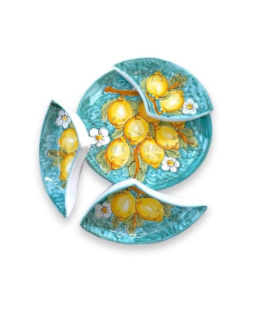 round appetizer plate