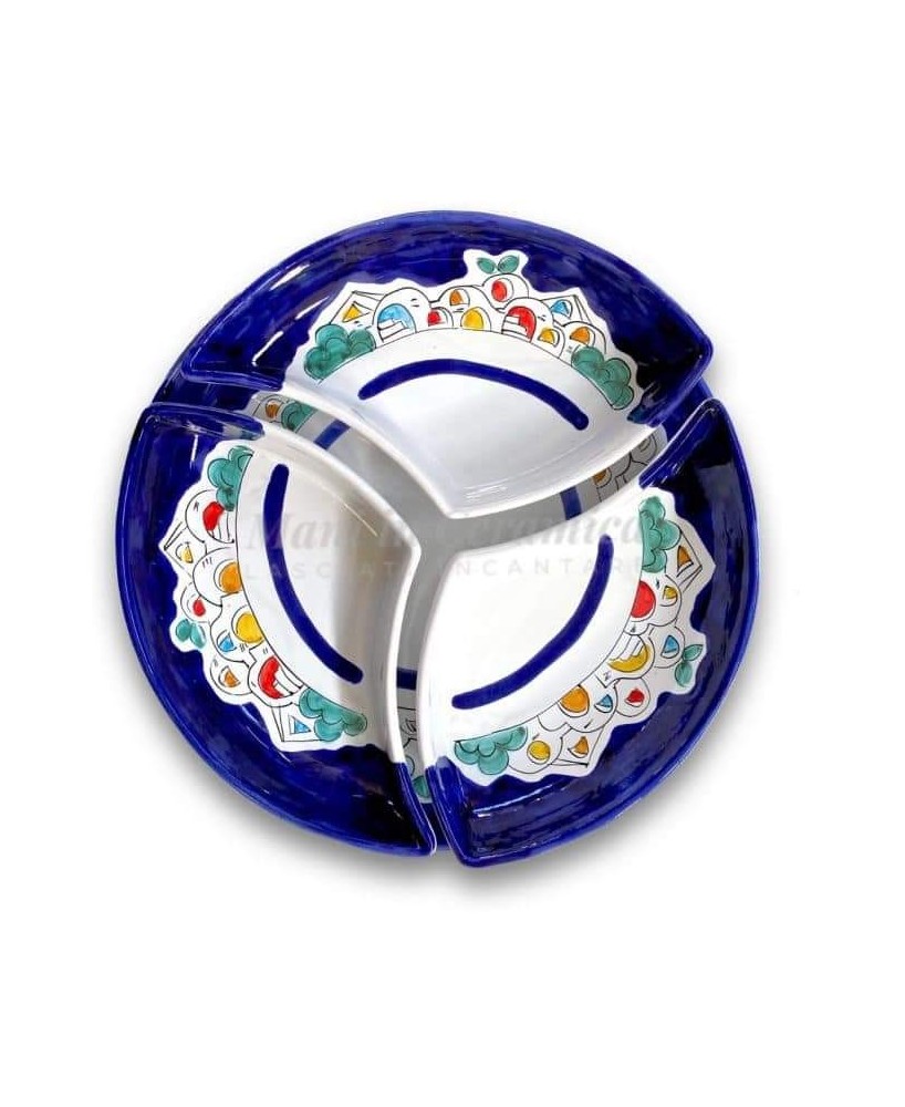 round appetizer plate