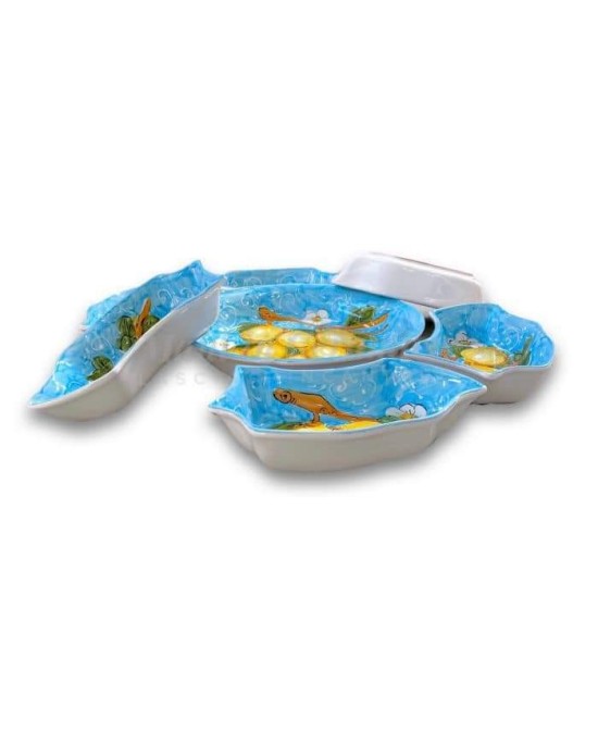 appetizer plate-daisy shaped