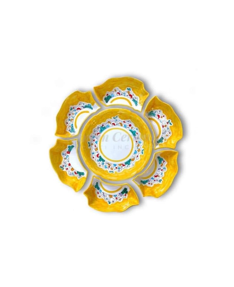 appetizer plate-daisy shaped