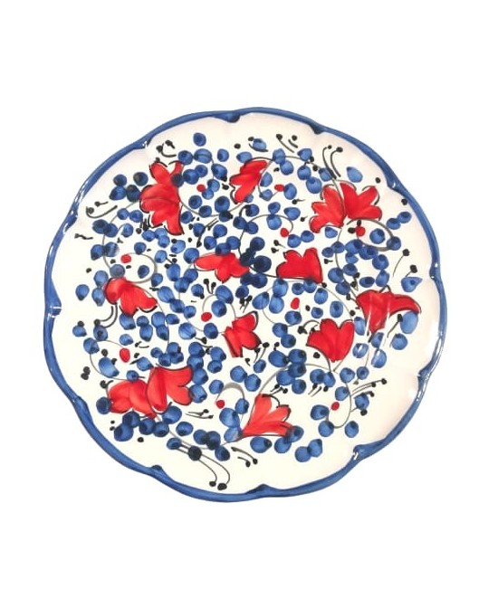 plates decorated poppy