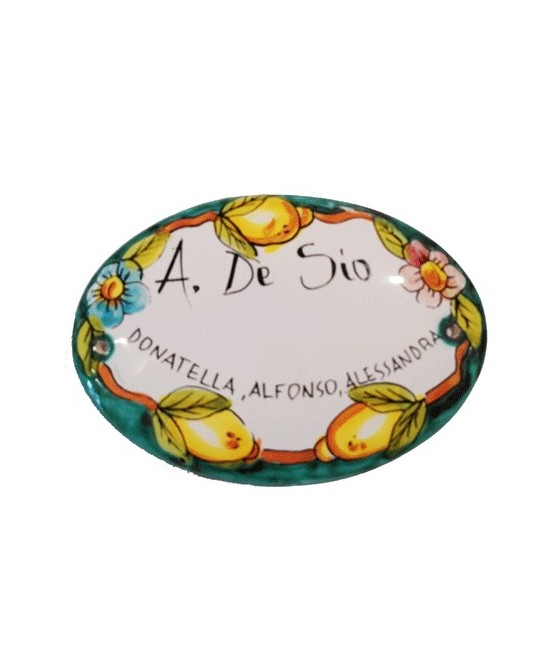 Personalized nameplate cm. 15