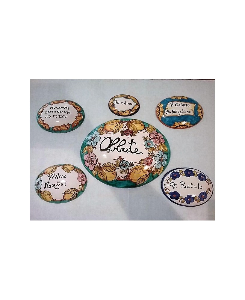 Personalized nameplate cm. 15