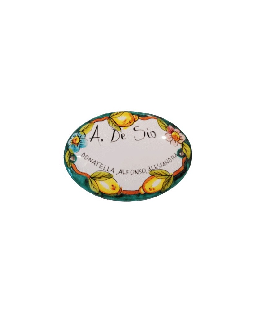 Personalized nameplate cm. 30