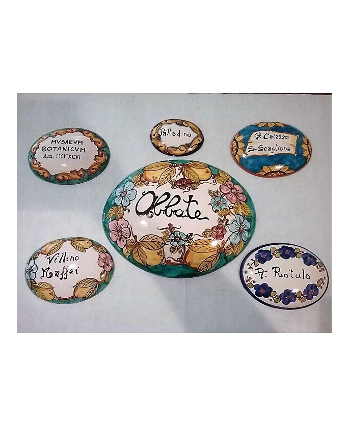 Personalized nameplate cm. 30