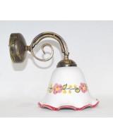 Applique da muro con una coppette cm. 15