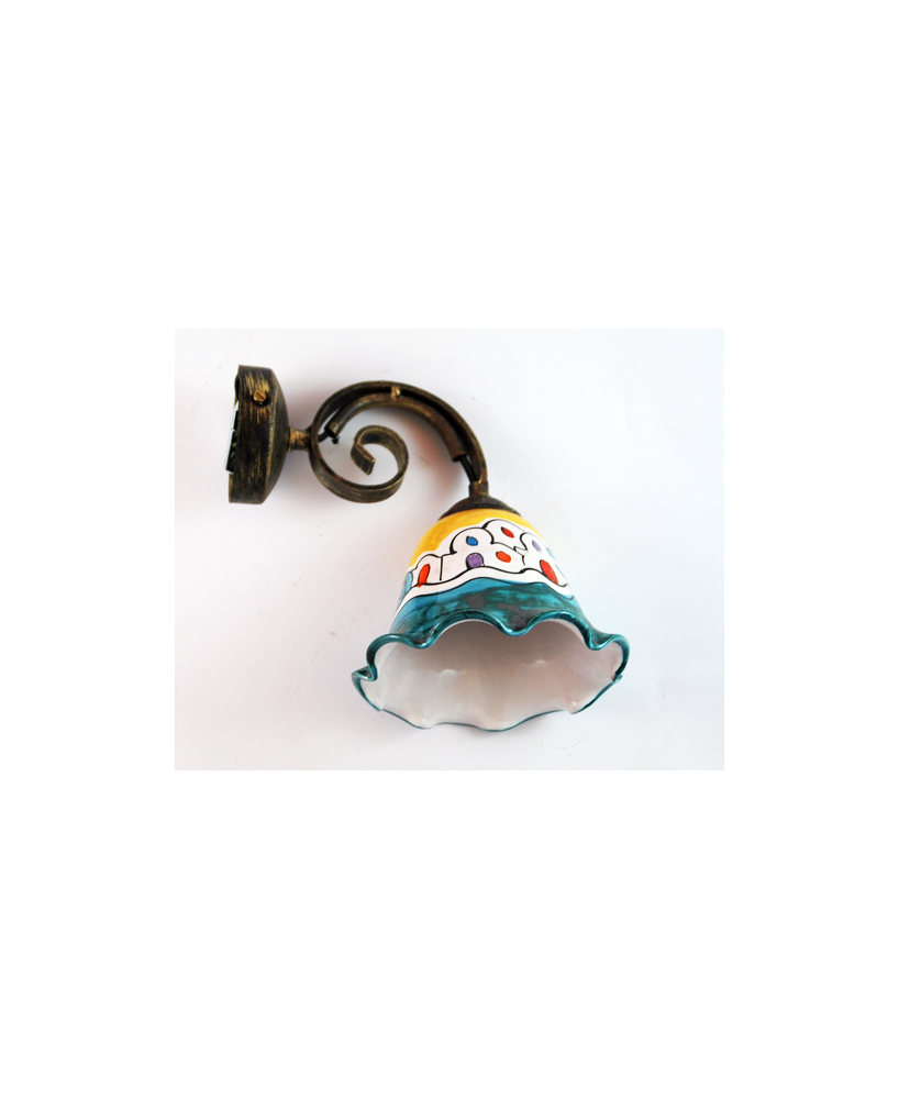 Applique da muro con una coppette cm. 15