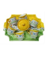 Servizio caffè per sei con zuccheriera