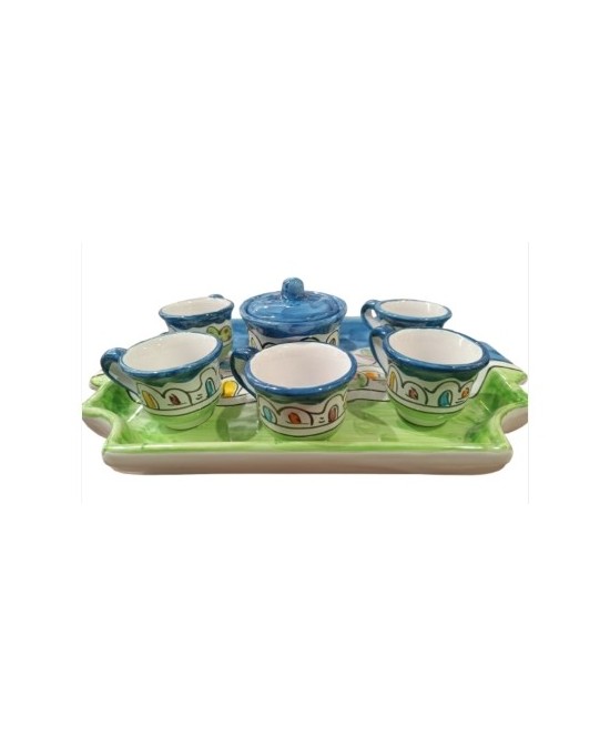 copy of Coffee service with six cups and sugar bowl