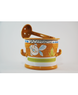 Mozzarella/bocconcini holder with ladle