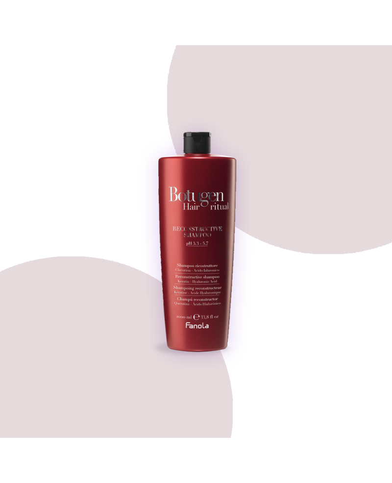 Shampoo for Straight-Curly Hair Reconstructor Keratin and Hyaluronic Acid Botolife 1000 ml Fanola