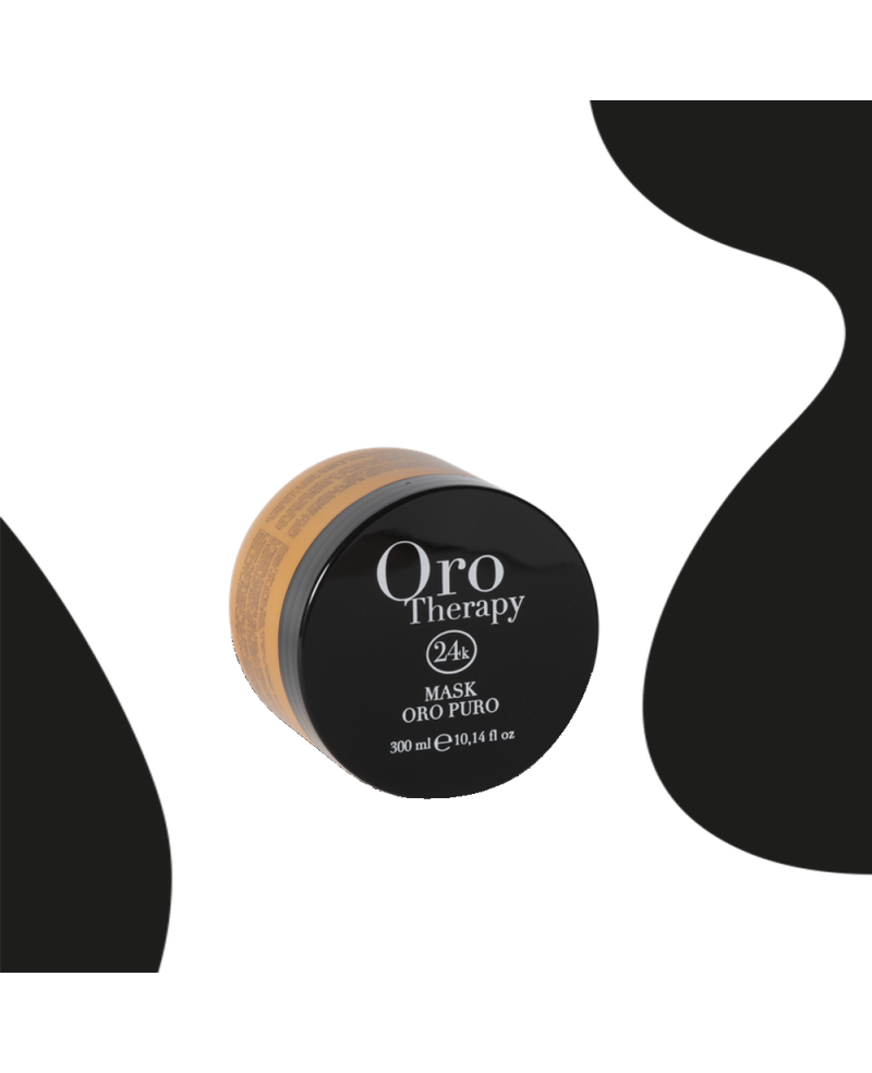 Maschera per capelli 24k oro puro con olio di argan 300ml - Fanola Oro Therapy