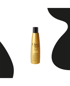 Shampoo per Capelli Lisci-Ricci 24k a Base di Olio Argan Oro Puro 300ml Fanola Oro Therapy