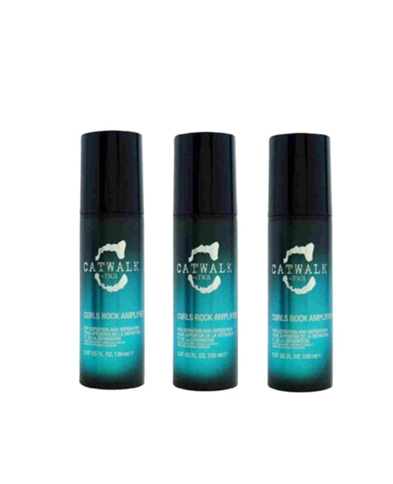 3 Pieces Hair Cream To Define And Separate Curls With Polymers 150 ml Tigi Catwalk Curls Rock Amplifier