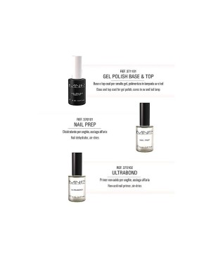 Kit semipermanente - Nail prep + Primer + Base&Top 14ml