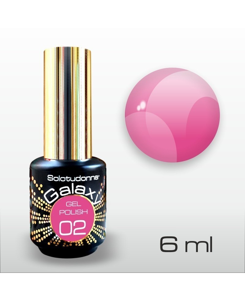 Semipermanente Unghie Gel Polish Hot Pink Galaxy 02 - Solotudonna