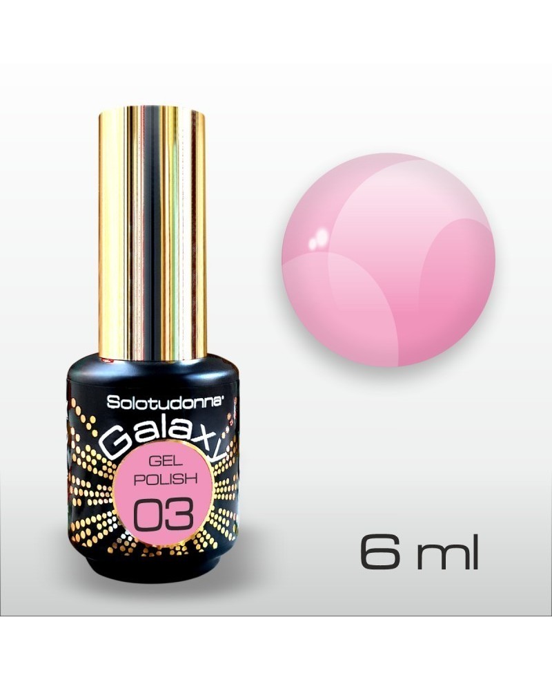 Semipermanente Unghie Gel Polish Light Pink Galaxy 03 - Solotudonna