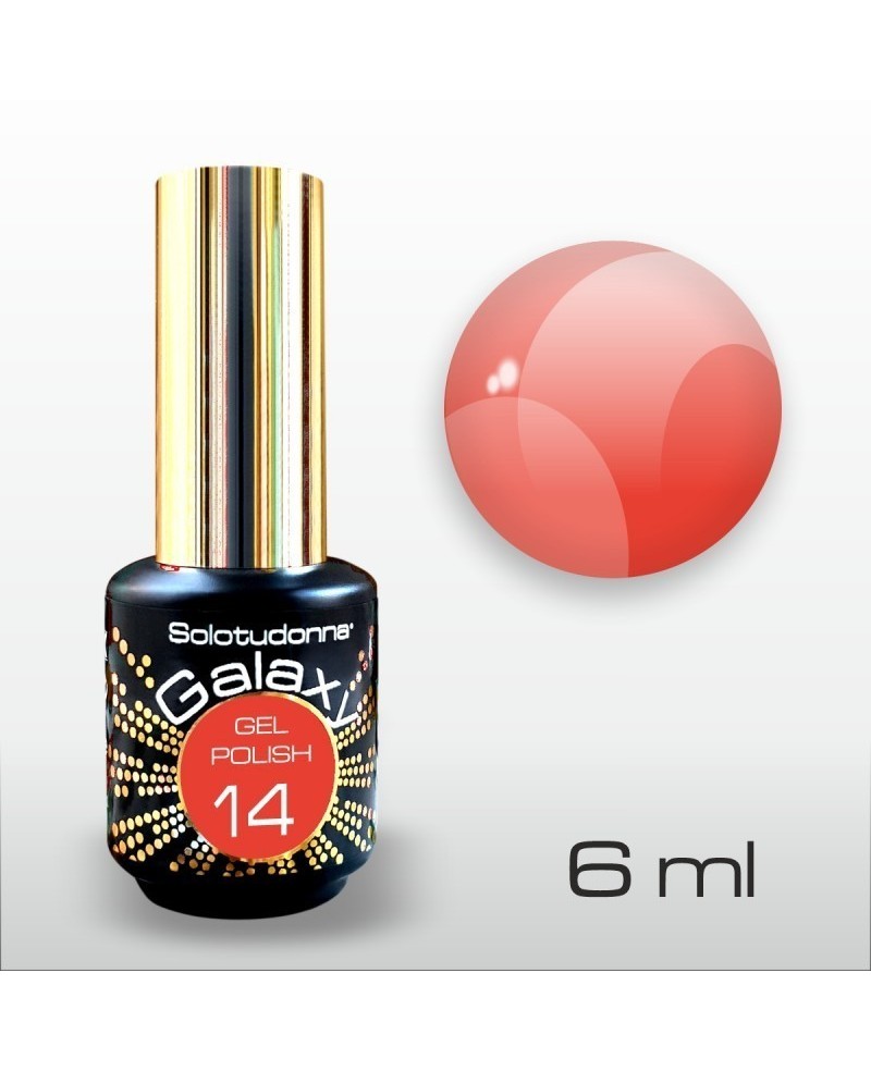 Semipermanente Unghie Gel Polish Orange Fluo Galaxy 14 - Solotudonna