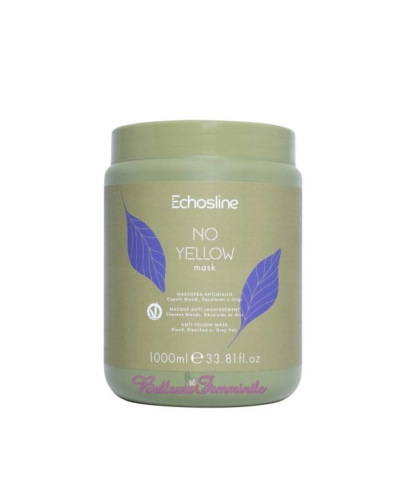 No Yellow Echosline mask for bleached, blond or gray hair 1000ml.