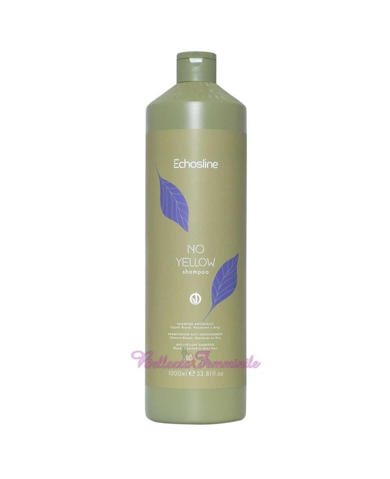 Shampoo for bleached, blond or gray hair No Yellow Echosline 1000ml