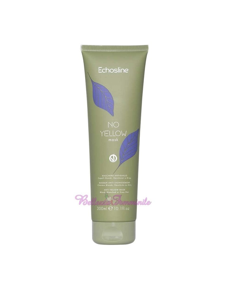 Maschera per capelli decolorati, biondi o grigi  No Yellow Echosline 300ml