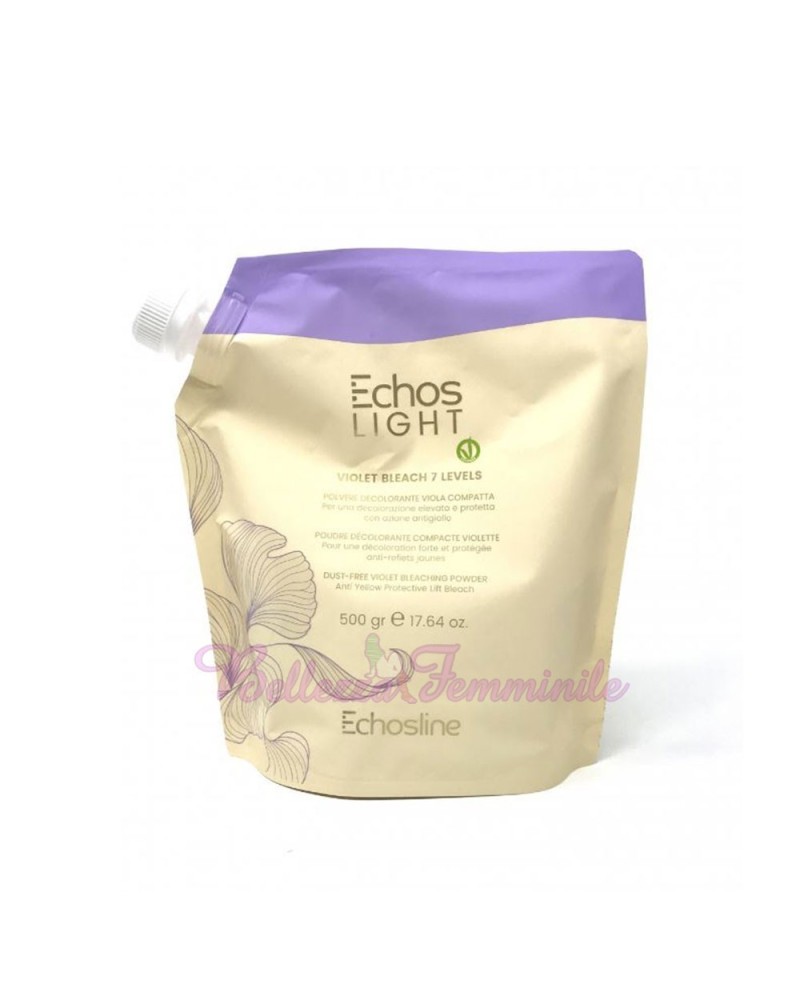 Echosline Light Violet Bleach 7 Levels Compact Purple Bleach Powder 500gr