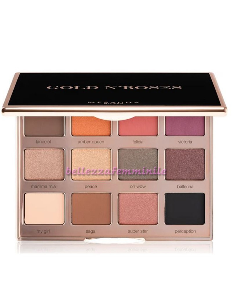 Palette 12 Ombretti Compatti Occhio Glam N'Roses - MESAUDA