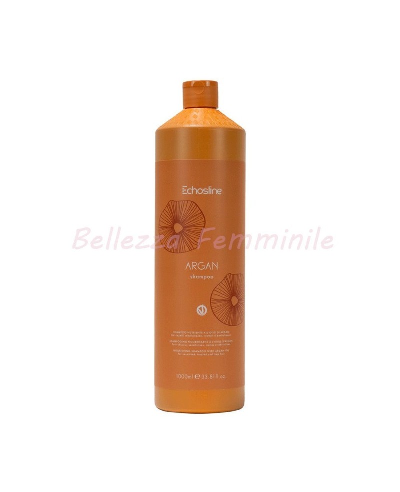 Shampoo per capelli all'olio di argan 1000 ml - Echosline Argan