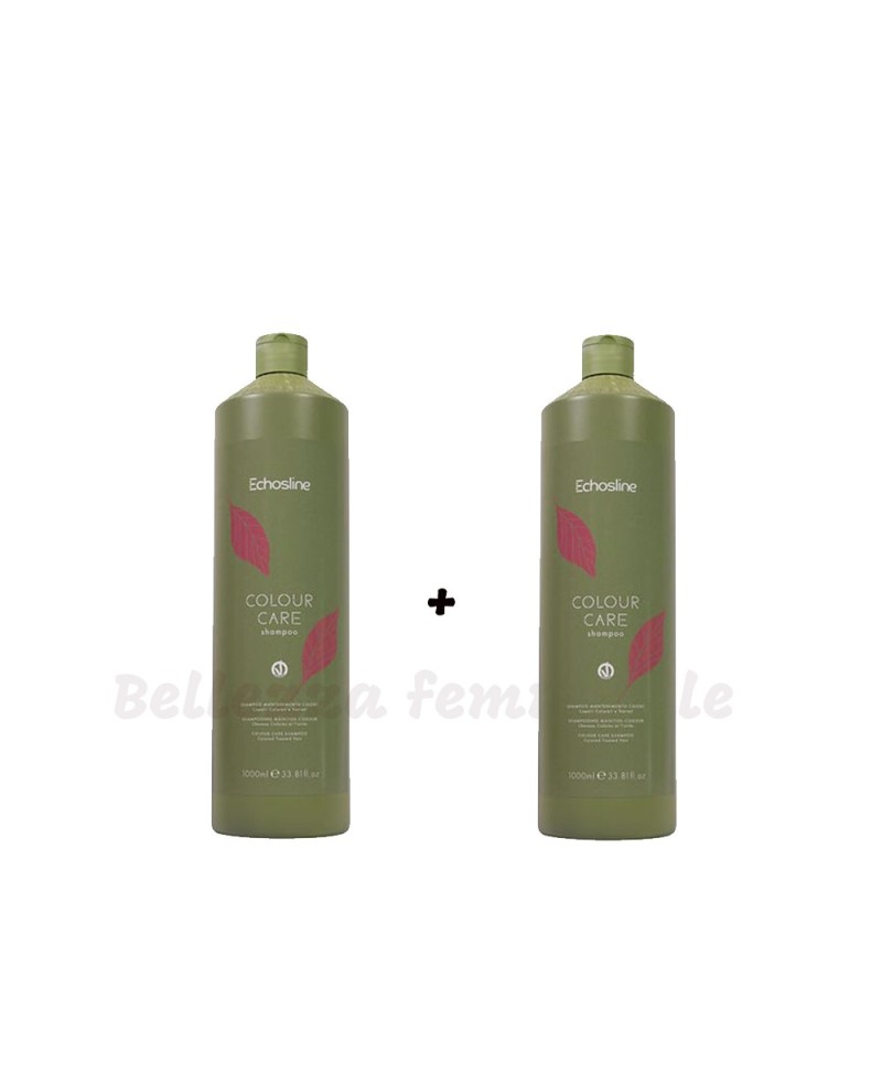 Color Care Hair Shampoo Smooth-Colored Curls-After-Color Treated 2 pieces of 1000 ml each Echosline.