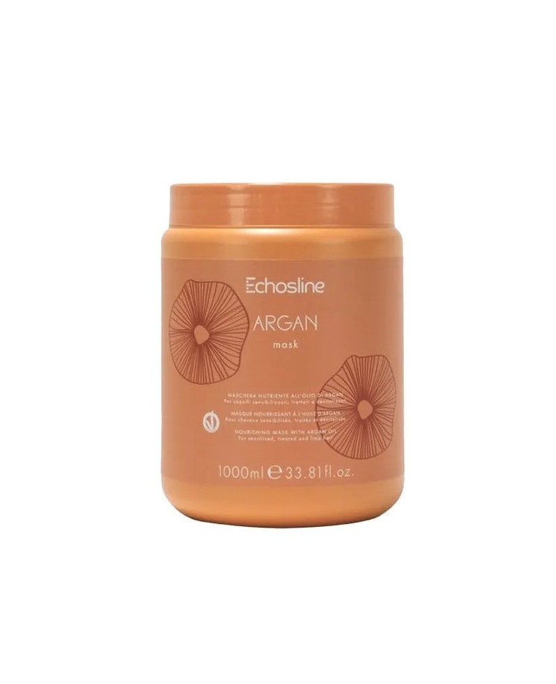 Professional Nourishing Hair Mask with Argan Oil 1000 ml - Seliar Echosline Argan