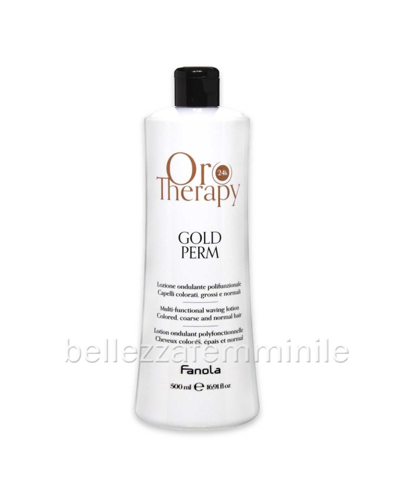 Permanente Cheveux colorés, épais et normaux Gold Therapy 500ml Fanola