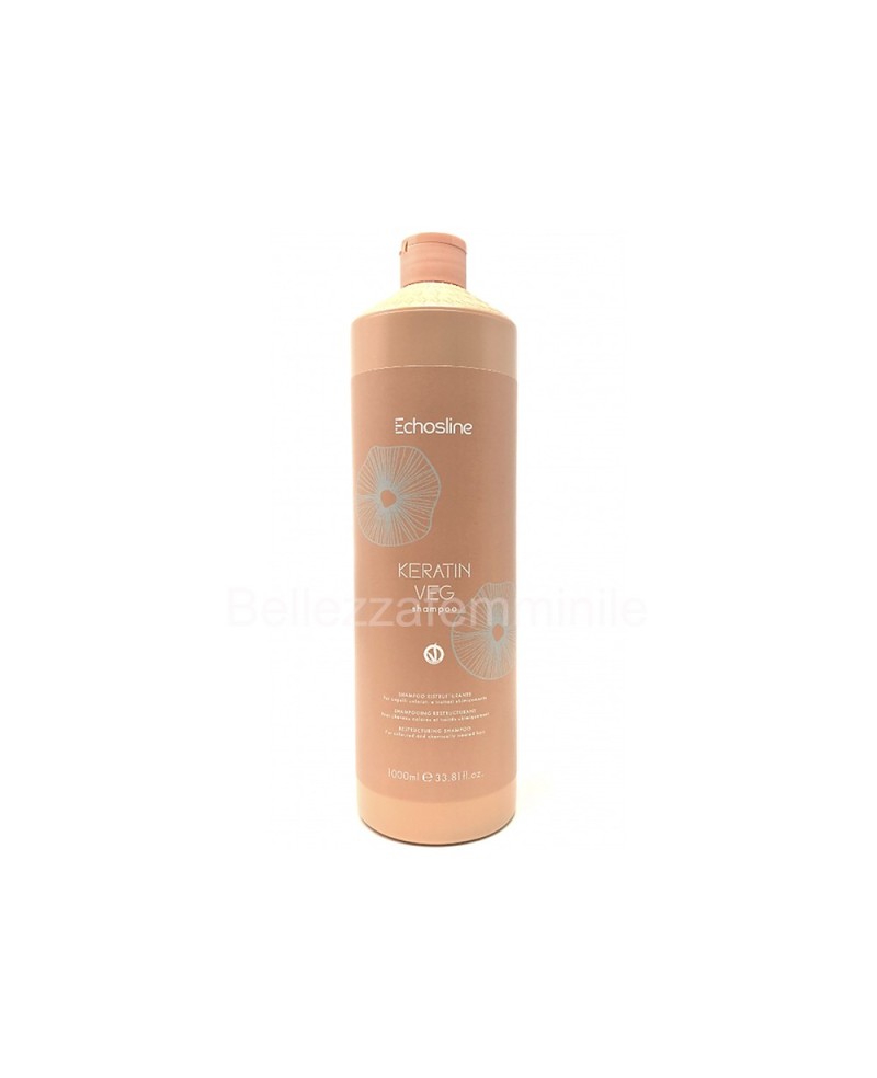 Restructuring shampoo with keratin 1000 ml - Echosline Keratin Veg.