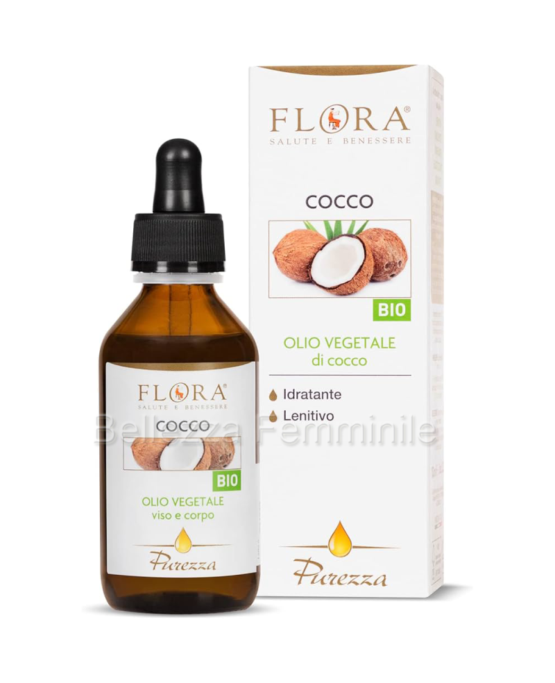 Olio corpo al Cocco Bio - 100 ml Flora