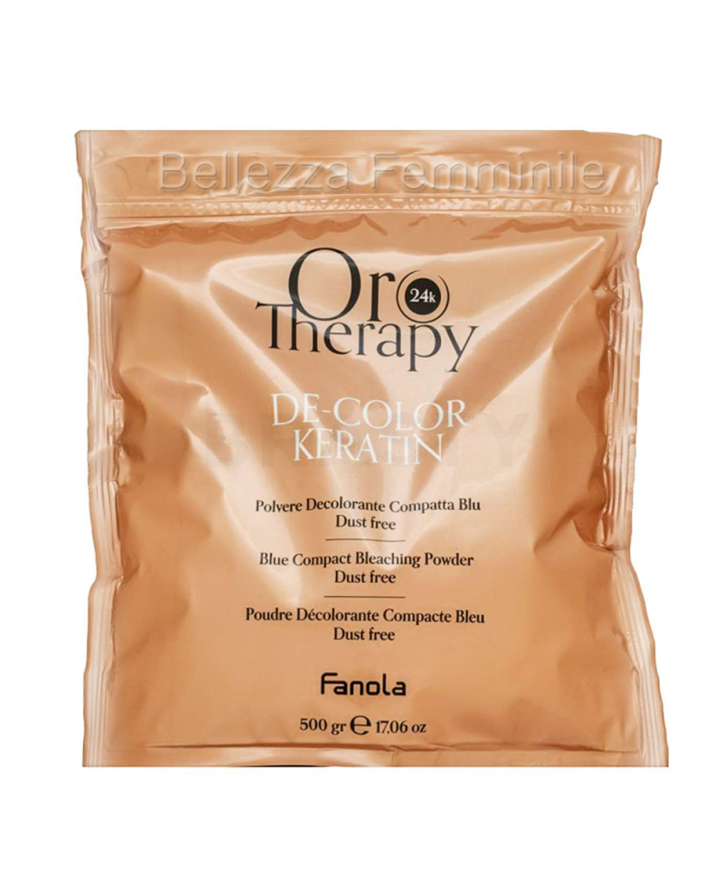 Fanola Oro Therapy De-Color Keratin Blue Bleaching Powder - 500gr