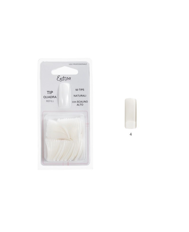 Refill Tip Naturale forma quadra n.4 Estrosa 50 pz cod.7554