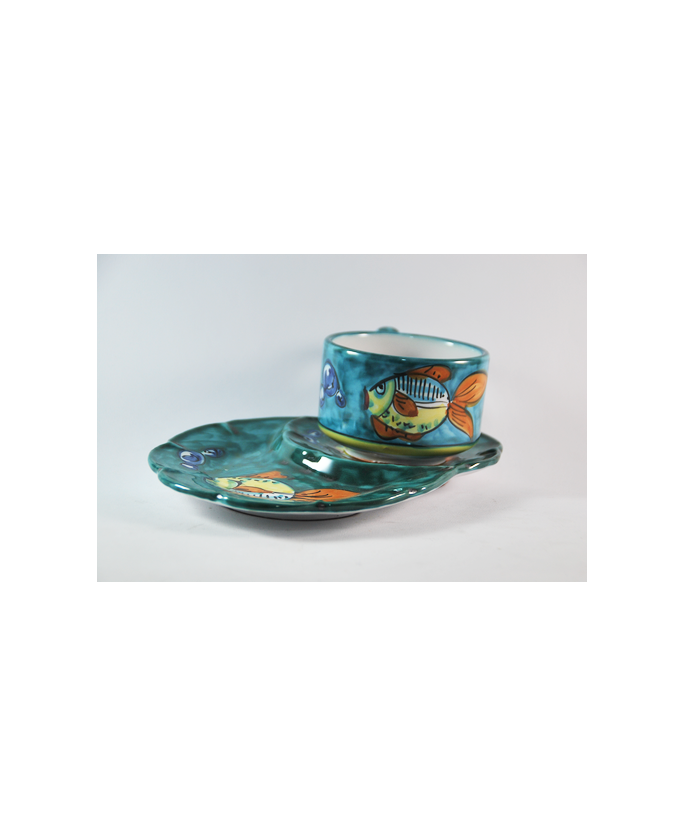 tazza con porta cornetto