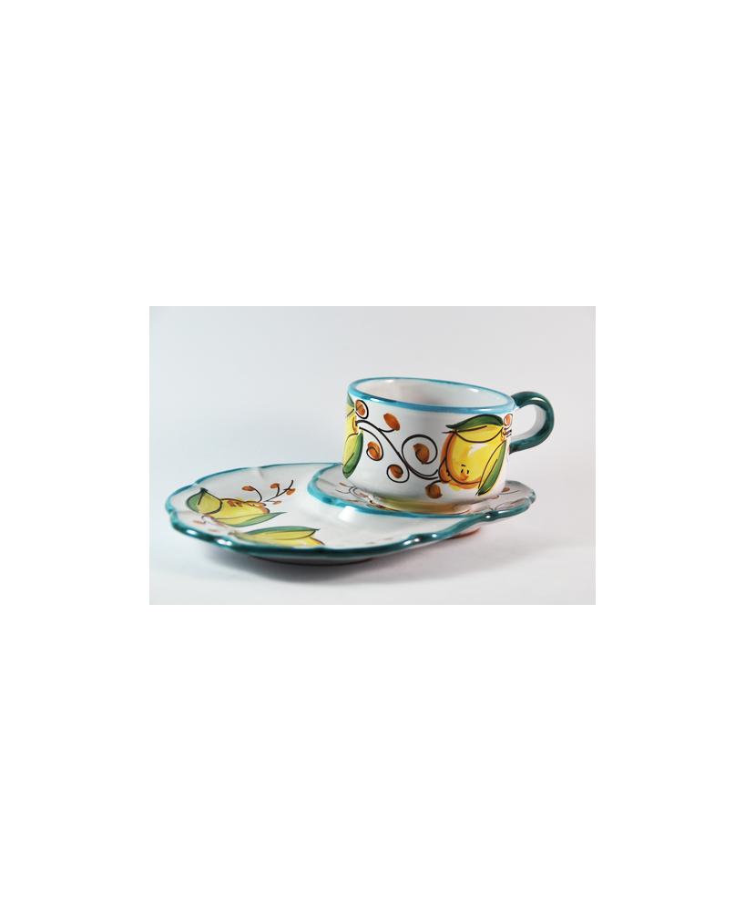 tazza con porta cornetto
